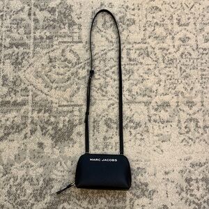 Marc Jacobs Black Pebbled Leather Crossbody
